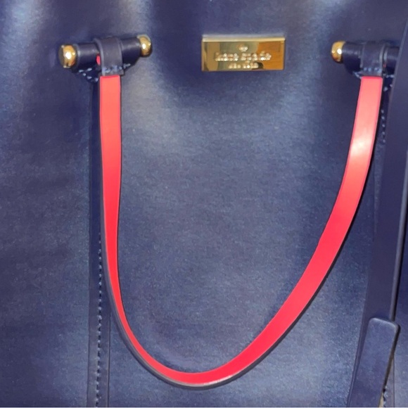 Kate Spade New York - BRAND NEW Royal Blue & Coral Pink Satchel - Picture 3 of 9